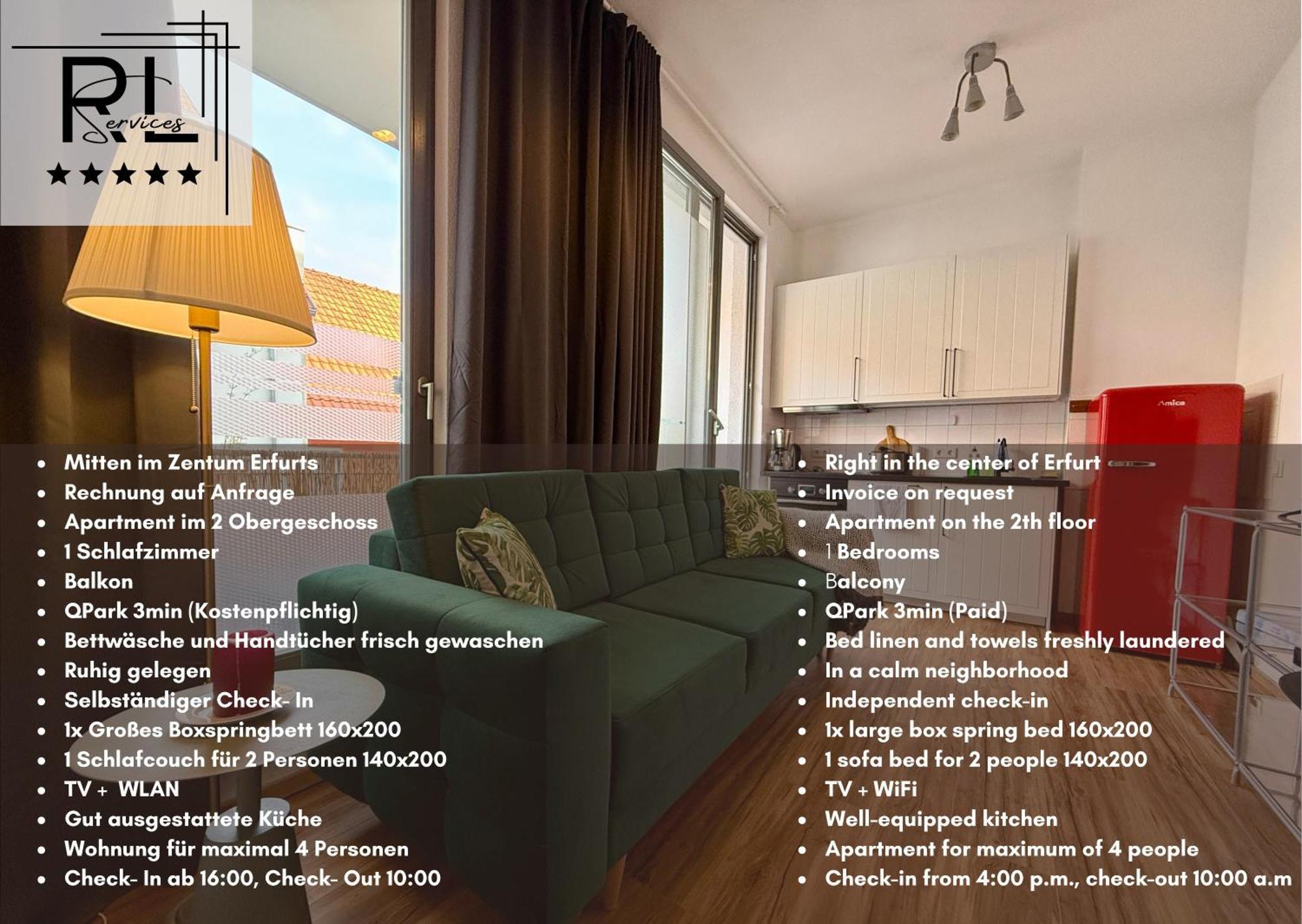 Balkon, Zentral, Modern, Erfurt City Zewnętrze zdjęcie